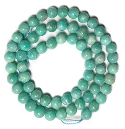 Amazonit Doğal Taş Dizi 8 mm Küre Kesim 