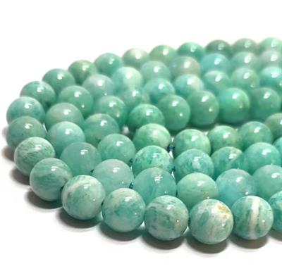 Amazonit Doğal Taş Dizi 8 mm Küre Kesim 