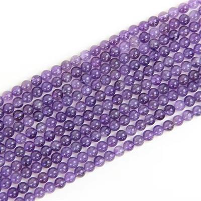 Ametist Doğal Taş Dizi 8 mm Küre Kesim 