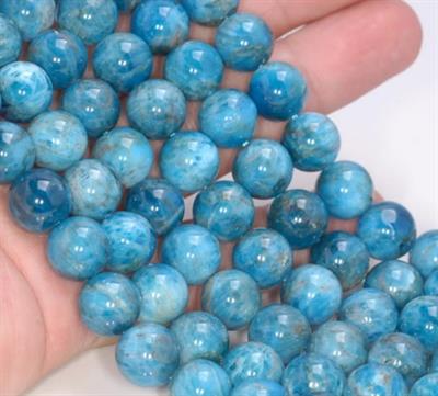 Apatit Doğal Taş Dizi 8 mm Küre Kesim 