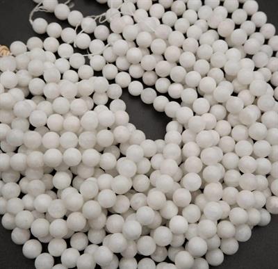 Ay Taşı Doğal Taş Dizi 8 mm Küre Kesim 