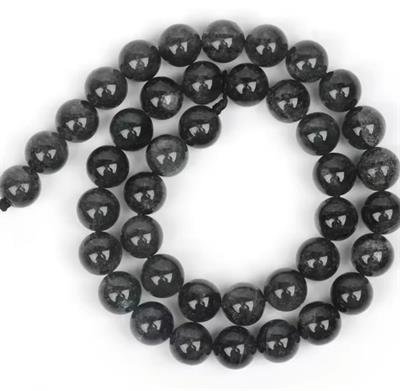 Biyotit ( Biotite ) Doğal Taş Dizi 8 mm Küre Kesim  