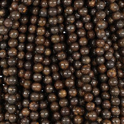 Bronzit Doğal Taş Dizi 8 mm Küre Kesim  