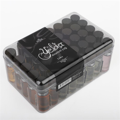 Buhara Esans Yelda Serisi Metal Kapak Alkolsüz 1 Kutu 5 Ml 40 lı Hac Ve Umre İçin Dağıtmalık 