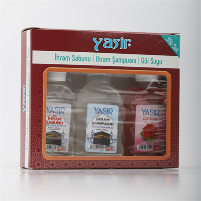 İhram İçin Kokusuz 3 Lü Set (Sabun Şampuan Gülsuyu)