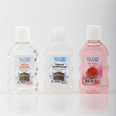 İhram İçin Kokusuz 3 Lü Set (Sabun Şampuan Gülsuyu)