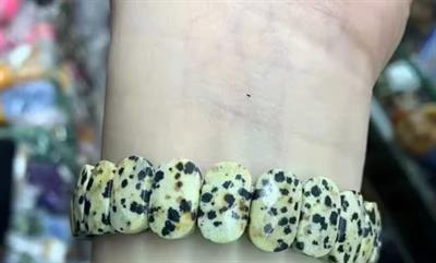 Jasper ( Dalmaçyalı ) Doğaltaş Roleks ( Rolex ) Özel Kesim Bileklik  