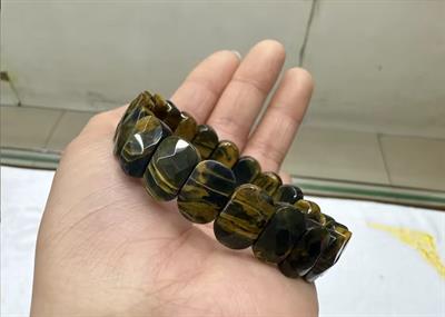 Kaplangözü Doğaltaş Roleks ( Rolex ) Özel Kesim Bileklik 