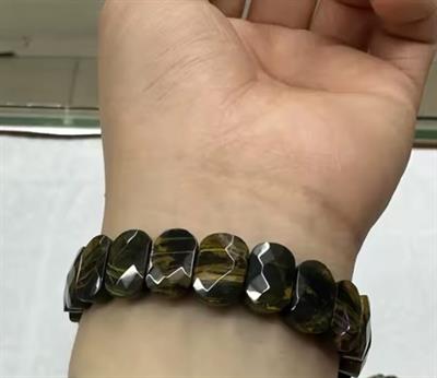 Kaplangözü Doğaltaş Roleks ( Rolex ) Özel Kesim Bileklik 