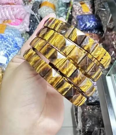 Kaplangözü ( Kare Kesim ) Doğaltaş Roleks ( Rolex ) Özel Kesim Bileklik 