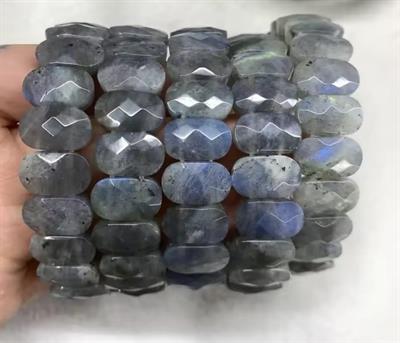 Labradorit Doğaltaş Roleks ( Rolex ) Özel Kesim Bileklik