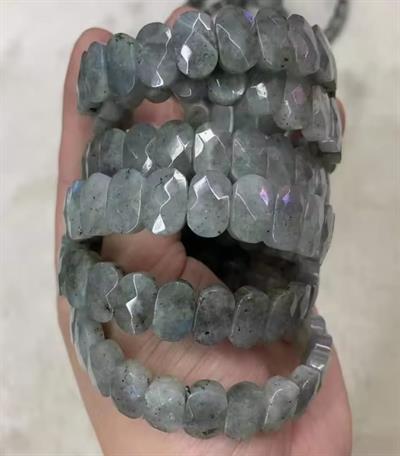 Labradorit Doğaltaş Roleks ( Rolex ) Özel Kesim Bileklik