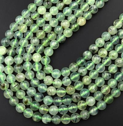 Prehnit ( Prinayt ) Doğal Taş Dizi 8 mm Küre Kesim 