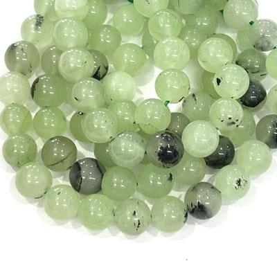Prehnit ( Prinayt ) Doğal Taş Dizi 8 mm Küre Kesim 
