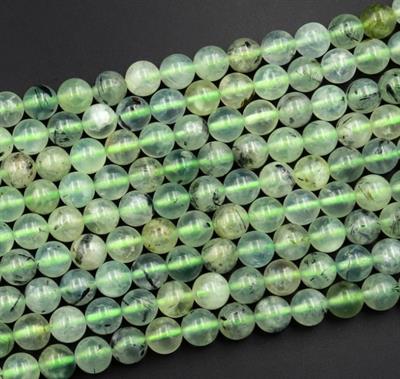 Prehnit ( Prinayt ) Doğal Taş Dizi 8 mm Küre Kesim 