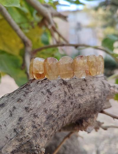 Sitrin Doğaltaş Roleks ( Rolex ) Özel Kesim Bileklik  