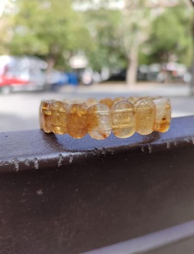 Sitrin Doğaltaş Roleks ( Rolex ) Özel Kesim Bileklik  