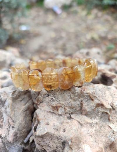 Sitrin Doğaltaş Roleks ( Rolex ) Özel Kesim Bileklik  