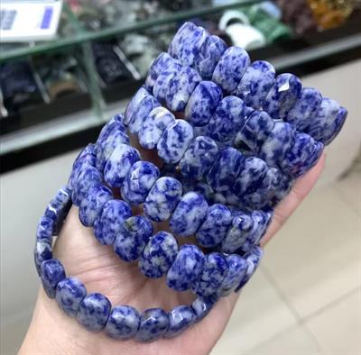 Sodalit Doğaltaş Roleks ( Rolex ) Özel Kesim Bileklik