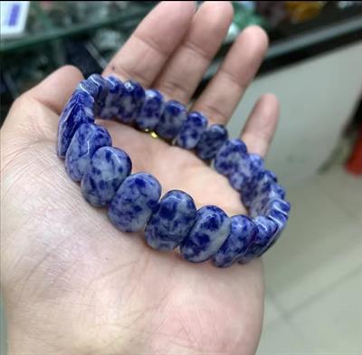 Sodalit Doğaltaş Roleks ( Rolex ) Özel Kesim Bileklik