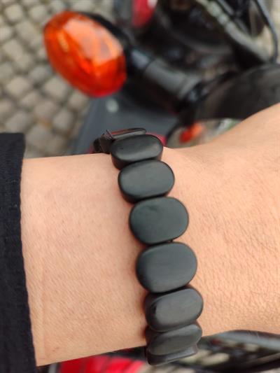 Şungit ( Shungite ) Doğaltaş Roleks ( Rolex ) Özel Kesim Bileklik  