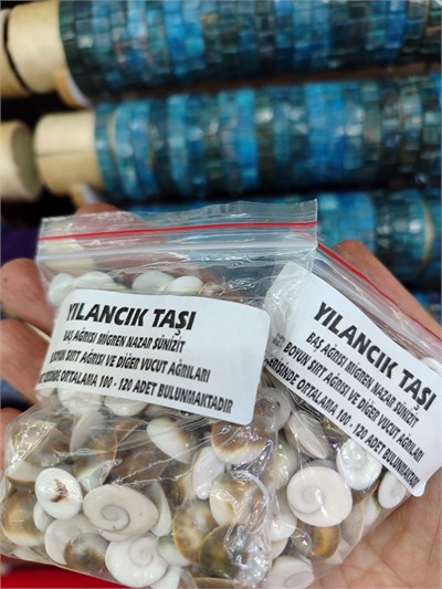 Yılancık Taşı 100 ila 120 adet arası paketlerde hac ve umre hediyeliği dağıtmalık 5 paket 