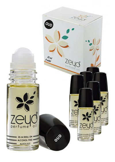 Zeyd Esans Oud 35 cc Unisex Alkolsüz Esans 6 Adet 1 Kutu