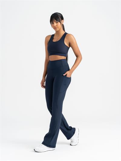 Boru Paça Yandan Cepli Tayt Lacivert Renk 435