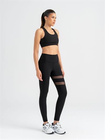 Tül Detaylı Spor Tayt 913