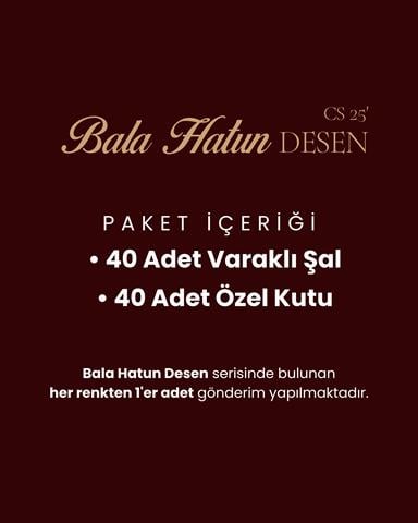 Bala Hatun Desen Işıltılı Şal - Tüm renkler - 40 Adt.