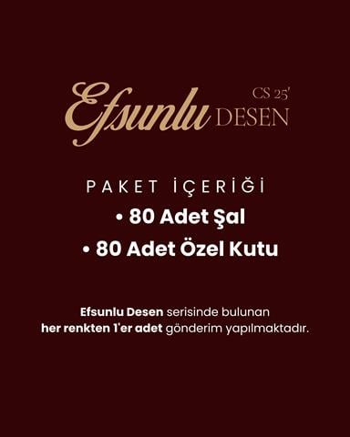 Efsunlu Desen Şal - Tüm renkler - 80 Adt.