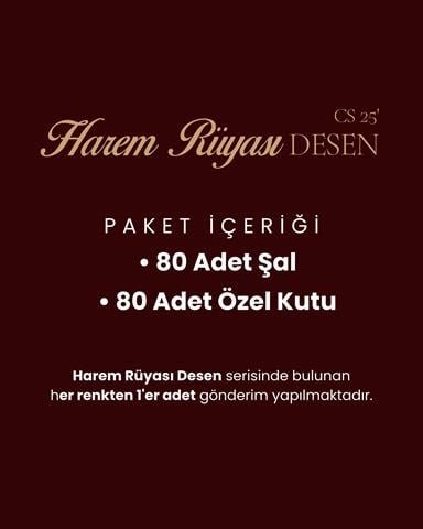 Harem Rüyasi Desen Şal - Tüm renkler - 80 Adt.