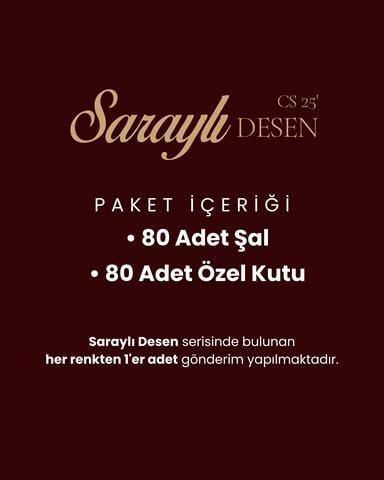 Saraylı Desen Şal - Tüm renkler - 80 Adt.