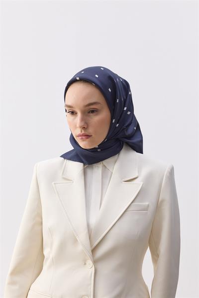 Navy Blue Silk
