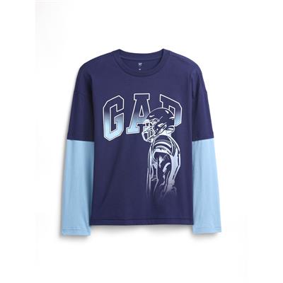 Gap Erkek Çocuk Relaxed Grafik Baskılı T-Shirt