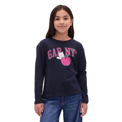 Gap Kız Çocuk Relaxed Grafik Logo T-Shirt -817650