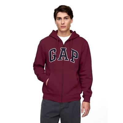 Gap Logo Relaxed Fleece Fermuarlı Sweatshirt - 674144