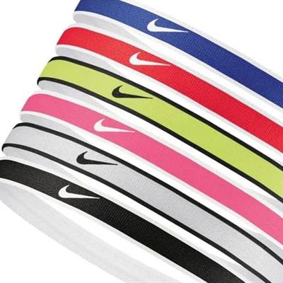 Nike Swoosh Sport Headbands 6 PK Tipped Kadın Saç Bandı - N.100.2021.655.OS