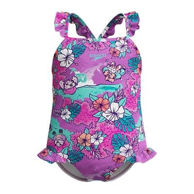Speedo Digi Frill Çocuk Yüzücü Mayo - 8-00314618239