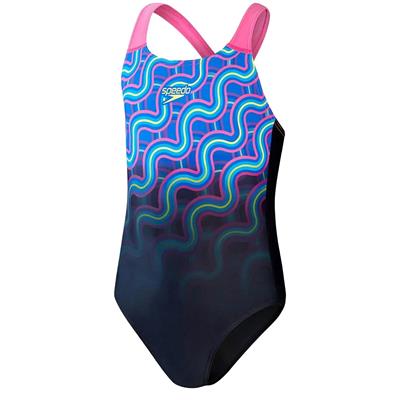 Speedo Kız Çocuk Digital Placement Splashback Yüzücü Mayo - 8-00262714741