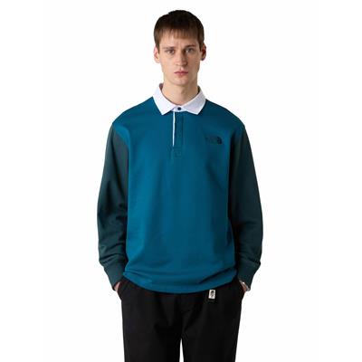 The North Face M Color Block Relaxed Rugby Polo T-shirt - NF0A8EEAEIX1