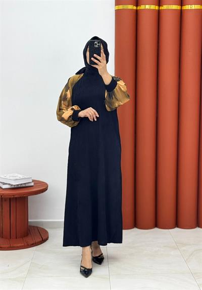 6579 burgu kumaş kolları dijital sarı