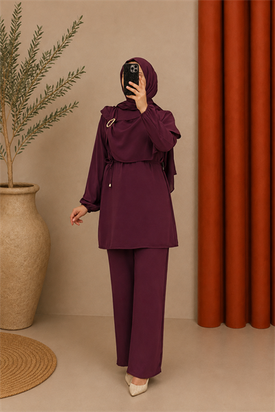 4678 airobin ikili takım bordo