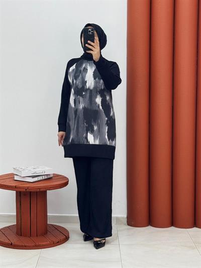 0256 burgu kumaş dijital baskı gri