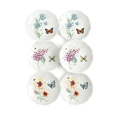 Butterfly Porselen Ekmek Tabağı 6'lı Set 15 cm