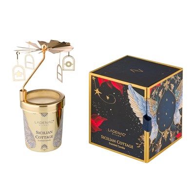 Ladenac Milano Altın Cam Mum 75 Gr