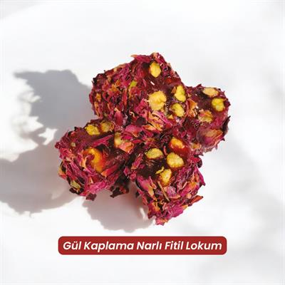 Gül Kaplama Narlı Fitil Lokum