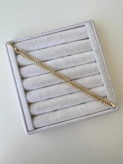 14k Altın Kaplama Örgü Bileklik