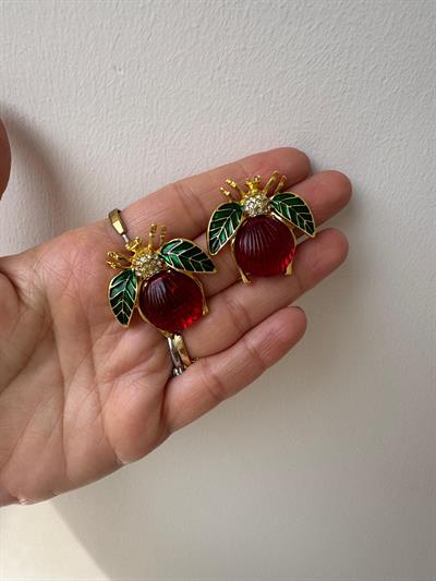 Altın Kaplama Arı Küpe