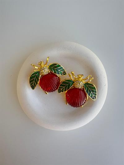 Altın Kaplama Arı Küpe